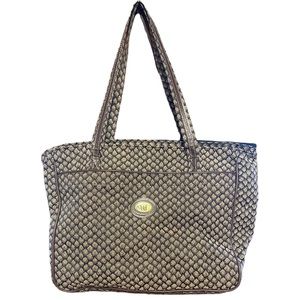 DFV Diane Von Furstenberg Extra Large Brown Weekender Tote Bag